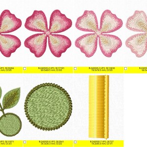 3D Rose Embroidery Design: FSL Flower Motif, 4x4 Hoop (digital Download ...