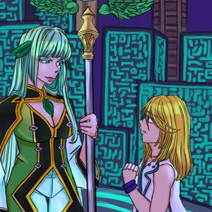 Tales of Symphonia Print - Mithos and Martel