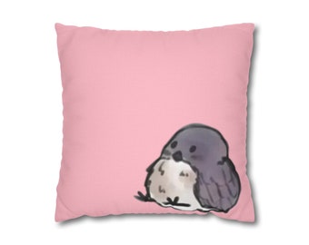 Fat Bird Polyester Square Pillowcase