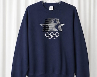 Moletom Heritage Star in Motion LA 1984 Retro Olympic Azul Marinho com Estampa
