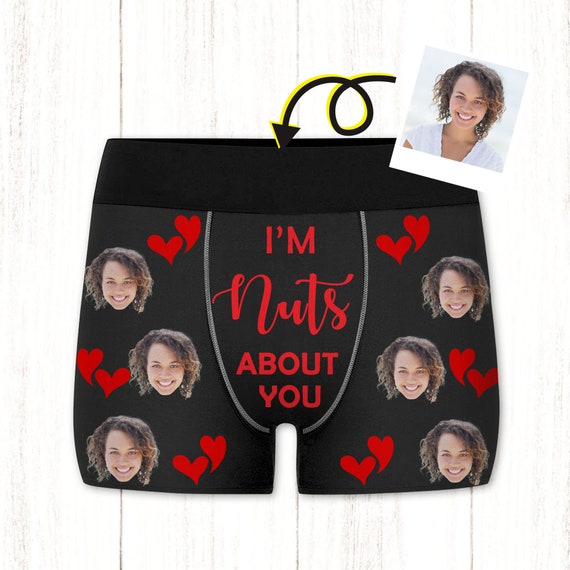Custom Face Boxer Briefs, Personalized Face Underwear, Boxer With
