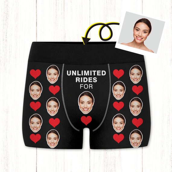 Personalized Face Boxer Briefs Custom Underwear With Face Photo Underwear  Face Boxer Gift for Husband Custom Funny Face Boxer B017 