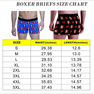 Personalized Boxer Briefs With Picture, Custom Photo Boxer With Text, Custom Underwear For Boyfriend, Face Boxer Briefs For Men B032 image 7