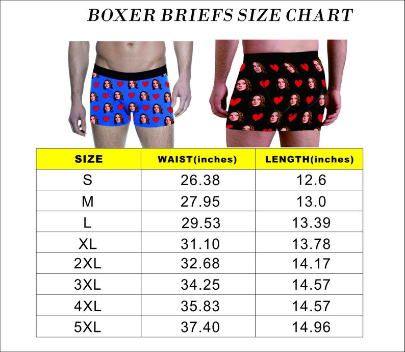 Personalized Boxer Briefs With Picture, Custom Photo Boxer With Text, Custom Underwear For Boyfriend, Face Boxer Briefs For Men B032 image 7