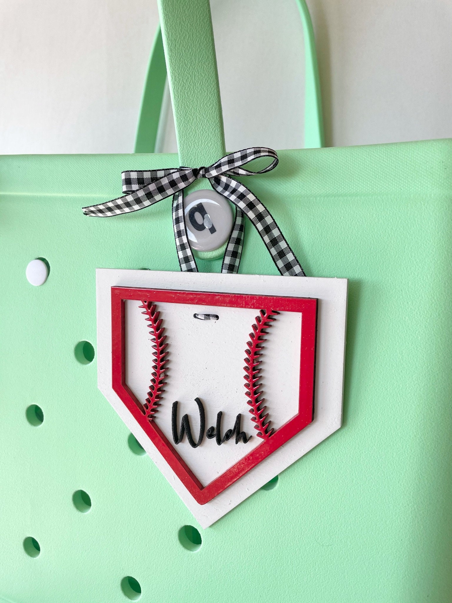 Bogg Bagg Tag / Bogg Charm / Bogg Bag / Baseball Tag / Etsy