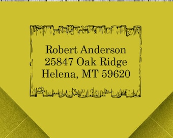 Custom Self-Inking Address Stamp, Personalized Rubber Stamp