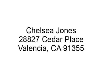 Custom Address Stamp, Self Inking Address Stamp, Return Address Stamp, Simple Stamp