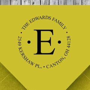 Return Address Stamp, Self inking address stamp, Address Stamp, Custom Stamp Design, Monogram Stamp