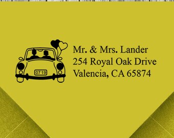 Custom Wedding Stamp, Return Address Stamp, Self inking Address Stamp, Custom Address Stamp, Personalized Stamp