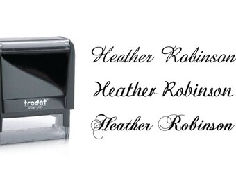 Custom Name Stamp, Signature Stamp, Self Inking Name Stamp, Calligraphy Stamp, Cursive Name Stamp