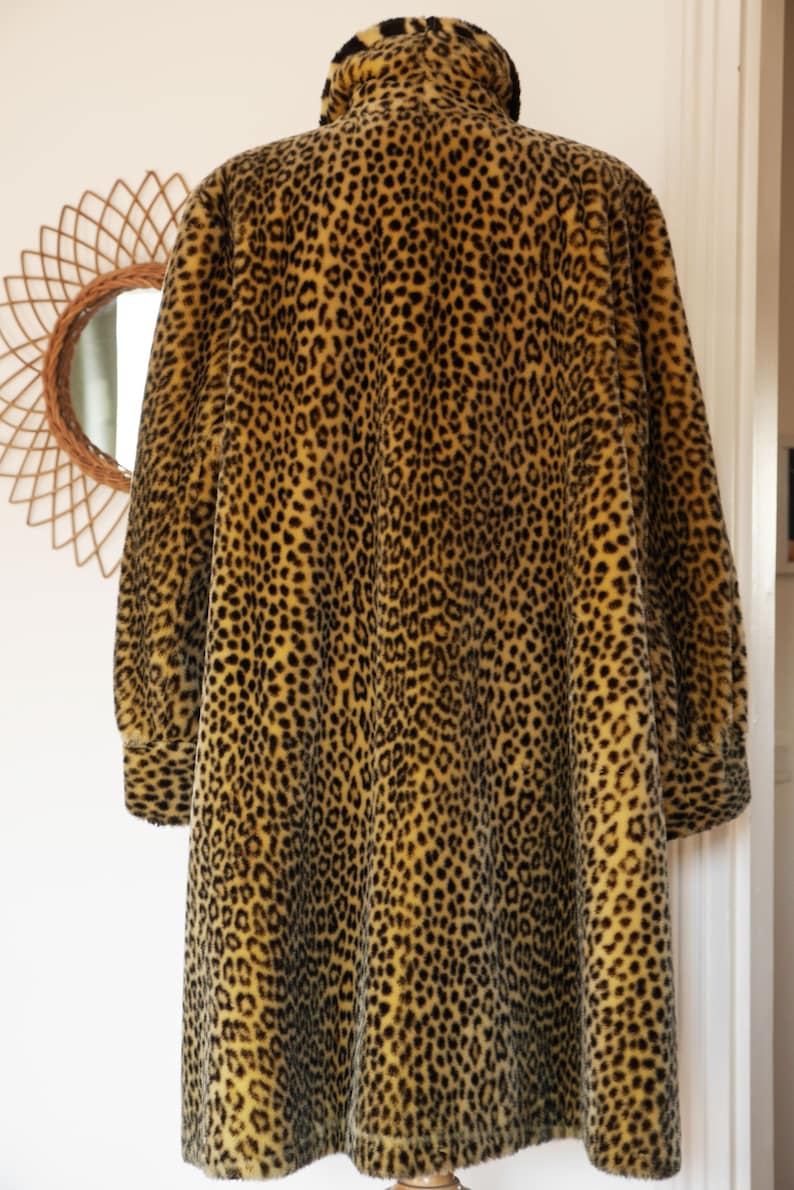 Panther Fake Fur Coat Made in Belgium Medium Size | Etsy