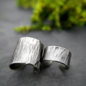 Lower Helix Ear Cuff for Non-Pierced Ears, Available in 4 Tree Bark Themed Textures Including Birch image 4