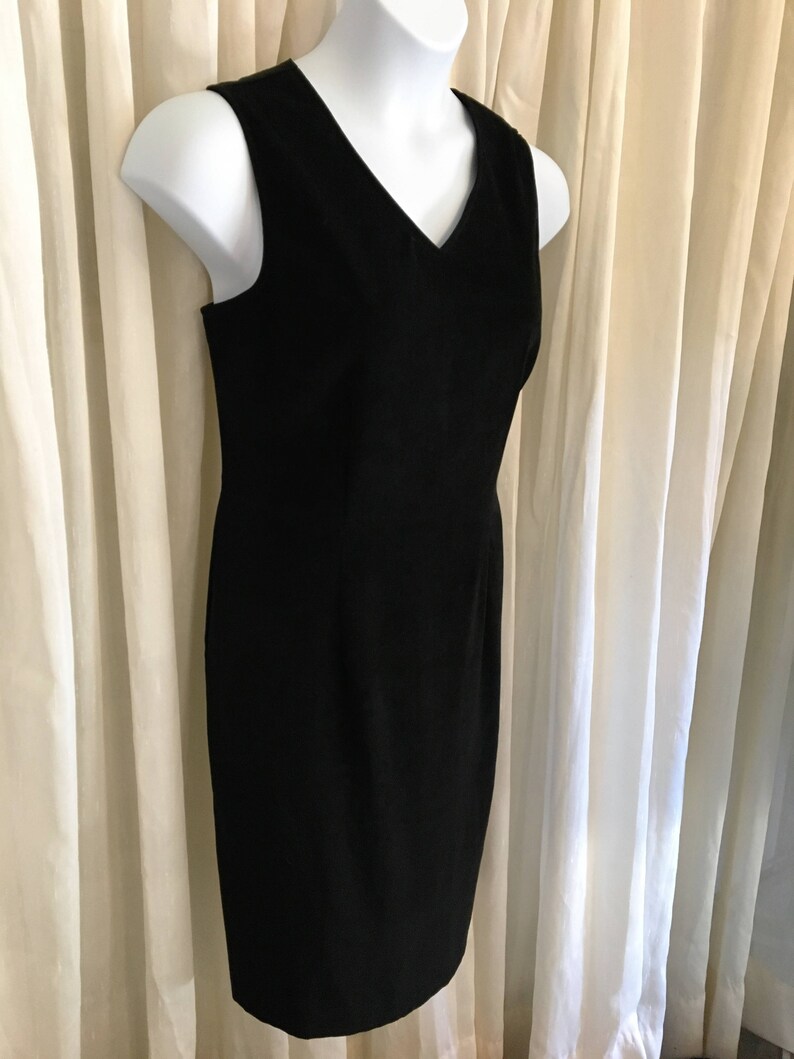 Vintage Black Summer Dress /Alfred Dunner Size 14/ Free | Etsy