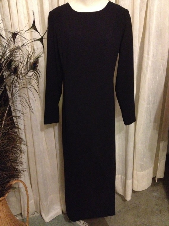 Vintage J.G.Hook Designer Long Black Evening Dress Size 10/ | Etsy