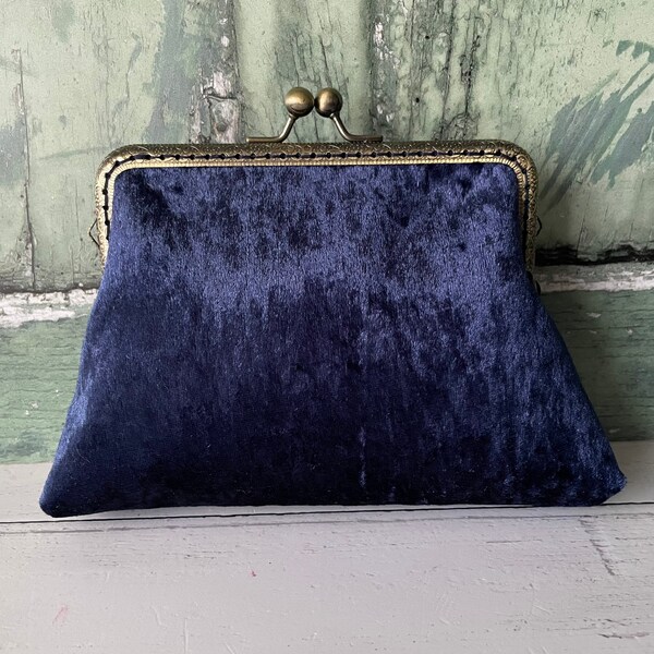Blue Crushed Velvet Etsy UK