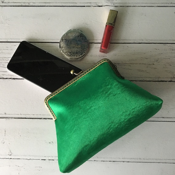Bright green clutch clearance bag