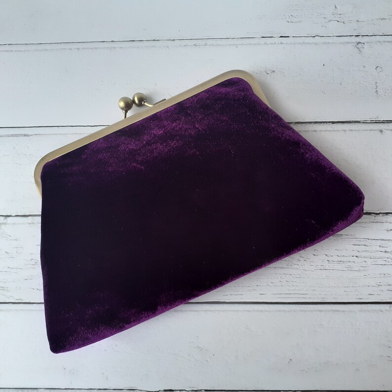 purple mulberry purse
