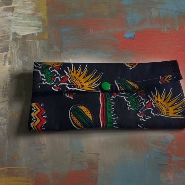 African Tribal Costumes Wet Bag-8"X4"