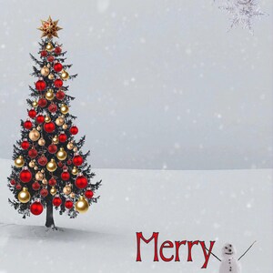 Buon Natale biglietto d'auguri scaricabile n. 4. 5x7