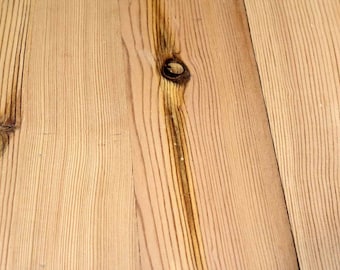 Reclaimed Yellow Pine Wood Flooring: Wide Plank Tongue & Groove