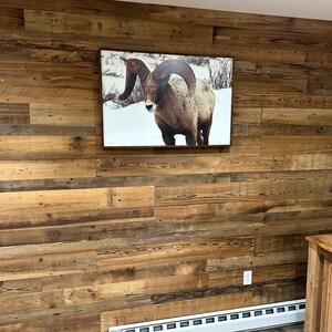 Reclaimed Wood Wall Planks, Mixed Wood Brown Barnwood Slats, Barnwood Paneling, Wood Wall Panel, Barn Wood Wall