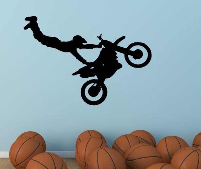 Dirt Bike Wall Decal Vinyl Decal Dirt Bikes ST004 Etsy