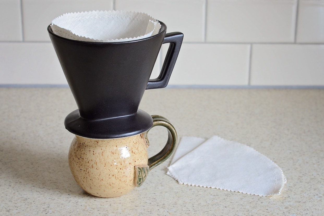 Reusable cone Coffee filter 2 sizes in eco friendly Etsy