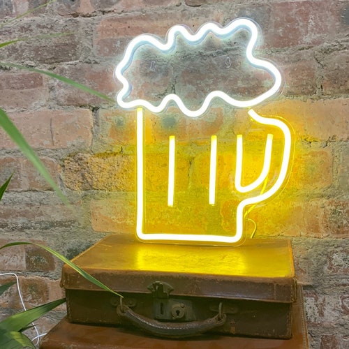 BEER Neon Light extra Large LED Home Bar Accessories Etsy