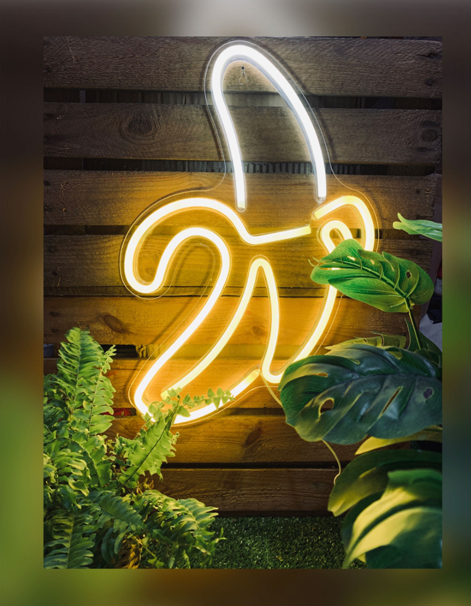 BANANA Extra Large Banana Acrylic LED Neon Light USB Etsy