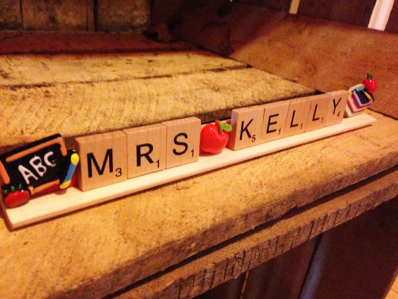Personalised Scrabble Name Plate