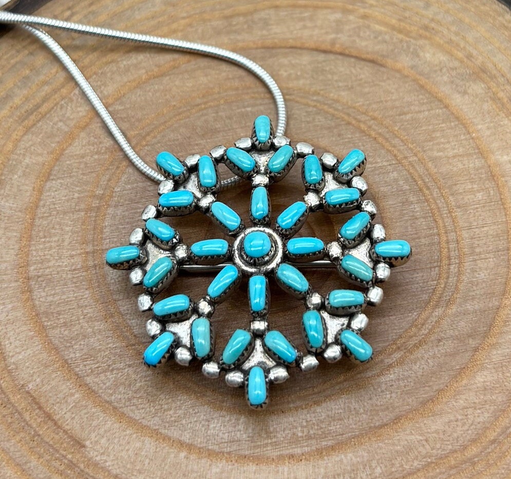 Vintage Zuni Pendant - Etsy