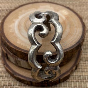 Sterling vintage southwest native sandcast cuff