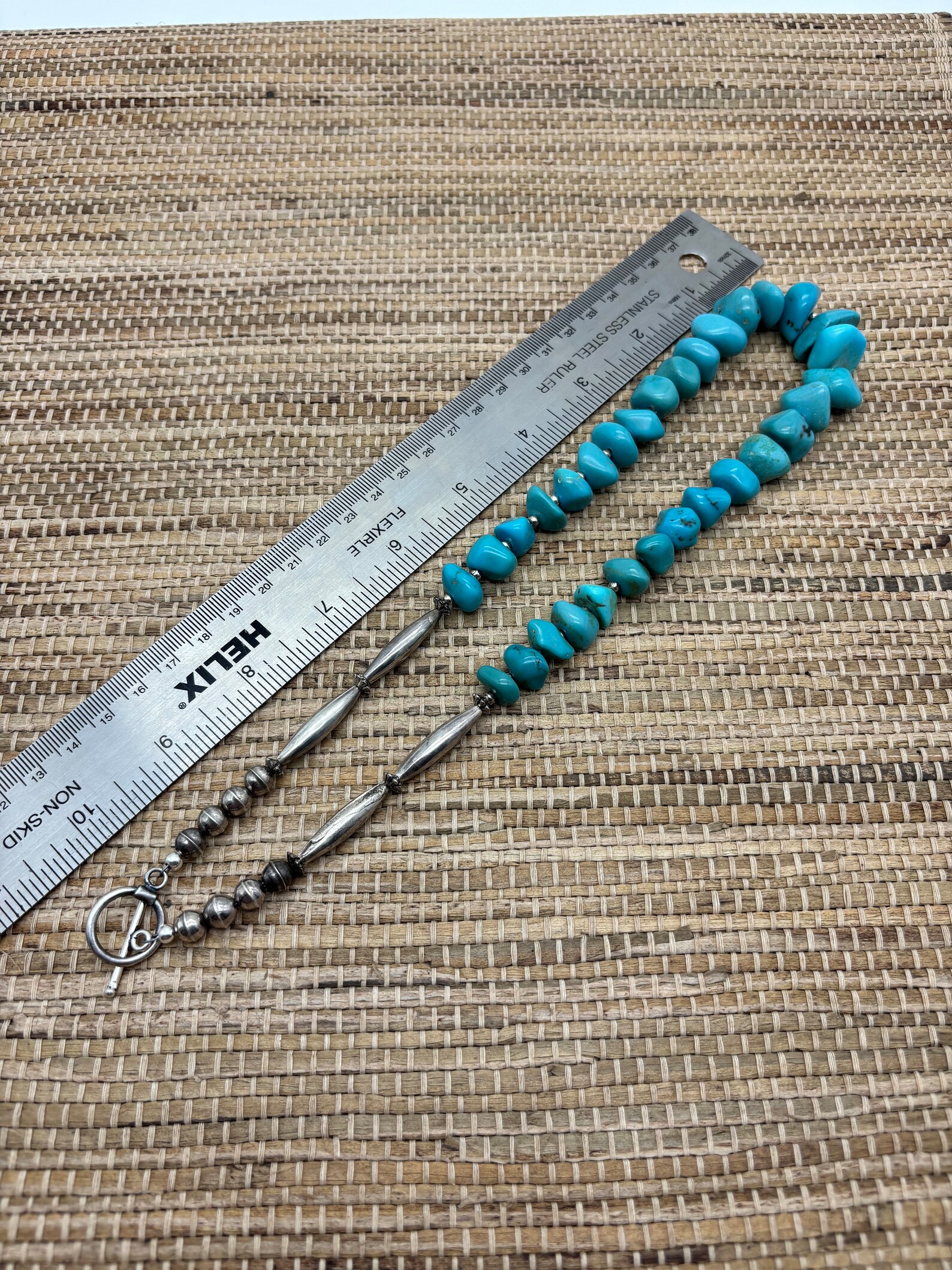 Authentic Turquoise Nugget & Buffalo Nickel Concho Necklace