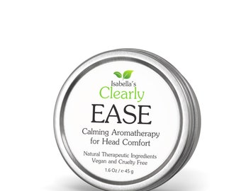 EASE, huiles essentielles pour le confort de la tête, baume d'aromathérapie végétalien