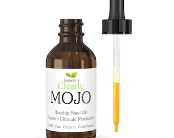Aceite de semilla de rosa mosqueta orgánico: prensado en frío, sin refinar (2 oz)
