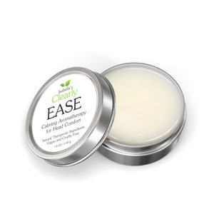 EASE Aromatherapy Balm for Headache, Migraines, Tension, Stress, and Sinus Pressure | Natural Essential Oil Blend with Coffee and Peppermint