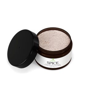 SPICE Remineralisierendes Zahnpulver | Natürliche Fluorid freie Zahnpasta mit Xylit und Nelke für empfindliche Zähne | Orange Zimt Geschmack