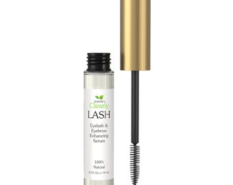 Naturalne serum wzmacniające rzęsy, olej rycynowy i kokosowy do rzęs i brwi, z szczoteczką do tuszu do rzęs