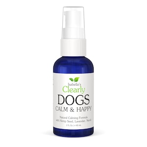 CALM & HAPPY Aromatherapy Oil for Dogs | Calming Essential Oil Blend for Anxiety, Stress, Hyperactivity, Separation | Natural Dog Products
