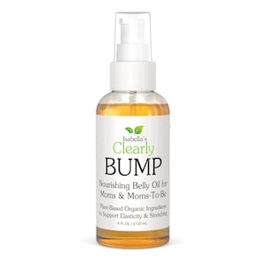 BUMP Organic Belly Oil for Moms, Maternity, Pregnancy, Postpartum | Natural Elasticity Body Oil for Stretch Marks and Scars with Rosehip