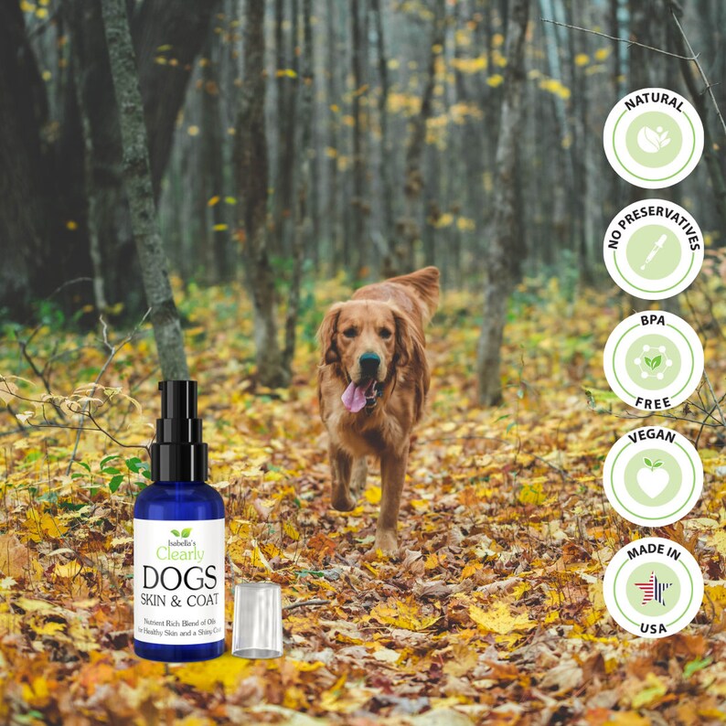 SKIN & COAT Topical Oil for Dogs Relieve Dry Itchy Skin and Irritation