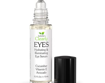 Naturligt serum för under ögonen: Gurka och avokado roll-on för mörka ringar och svullnader