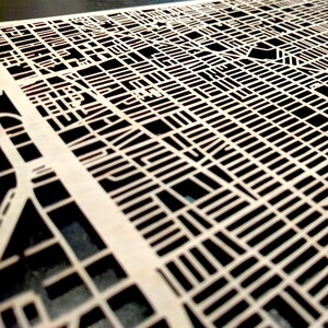 8x10 CUSTOM Laser Cut Map anywhere in the world image 7