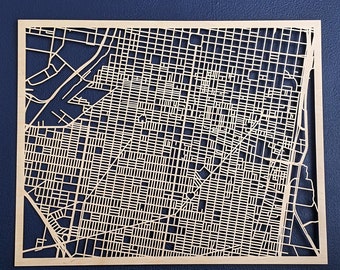 16x20 CUSTOM Laser Cut Map (anywhere in the world)