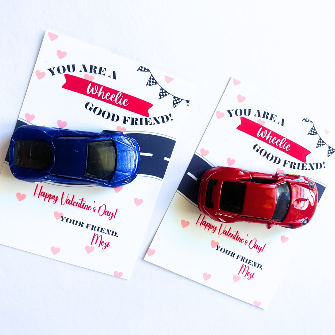 PRINTABLE Hot Wheels Car Valentine Tag,car Valentine Tag,boy Valentine ...