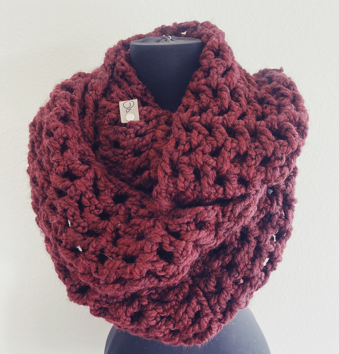 Chunky Crochet Infinity Scarf - Etsy
