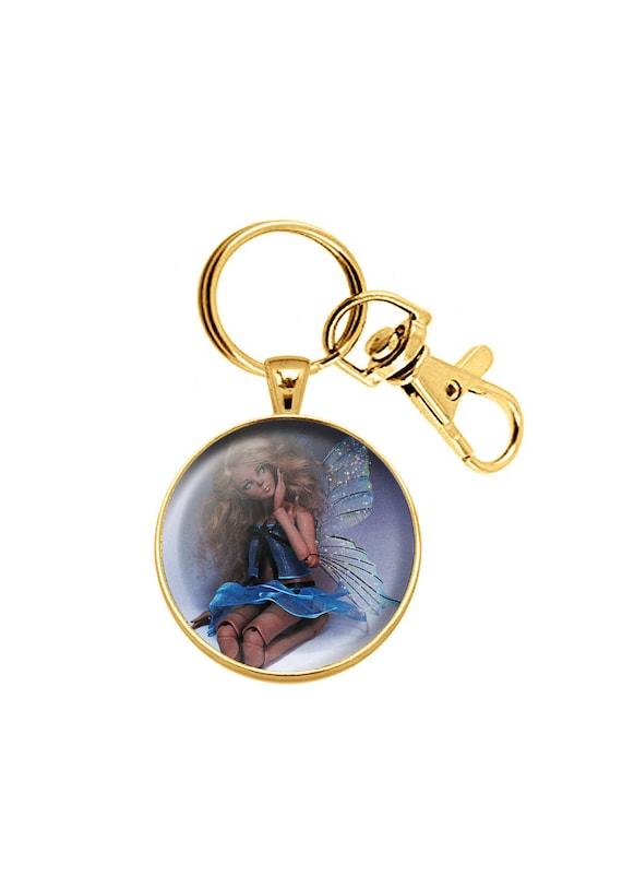 Handmade Miniature gold Mermaid in Bottle OOAK sculpture 40mm Micro Pendant