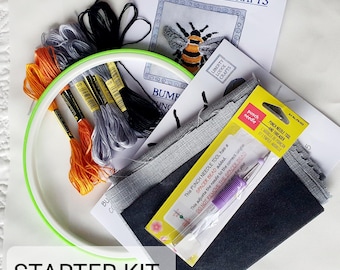 Kit de bordado con aguja perforadora de abeja