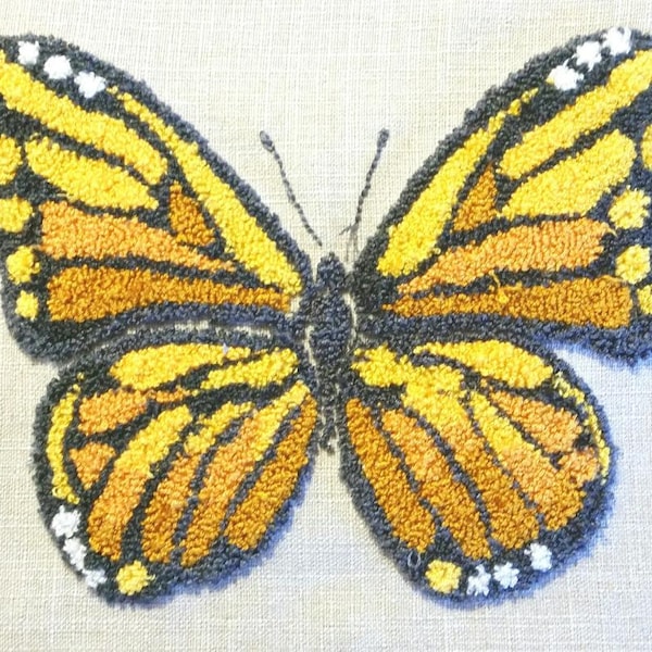 BUTTERFLY Punch Needle Embroidery Kit