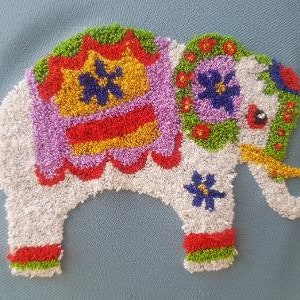 ELEPHANT Punch Needle Embroidery Kit